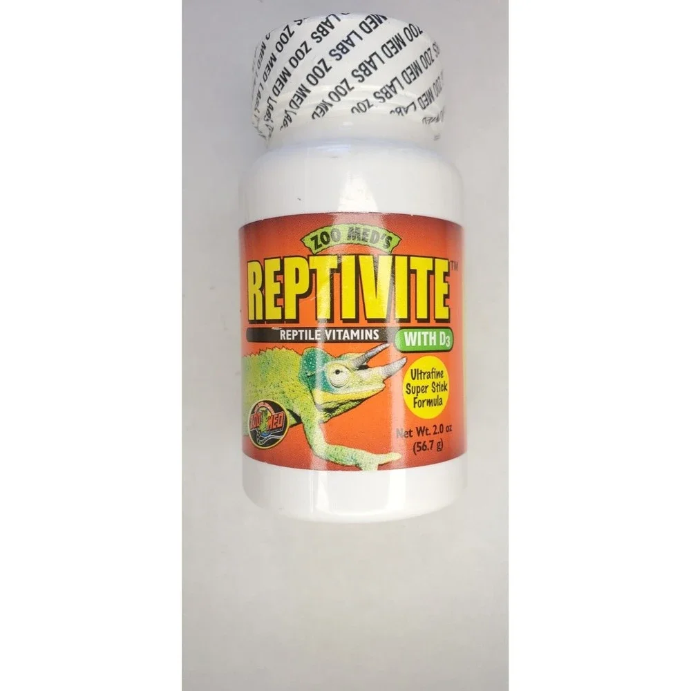 Lot of 3 Unopened Zoo Med Reptivite with D3 Reptile Vitamin & Calcium Powder 2oz